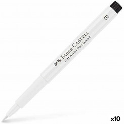felt-tip pens Faber-Castell Pitt Artist White 10Units