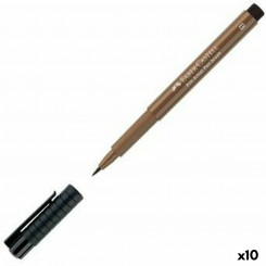 felt-tip pens Faber-Castell Pitt Artist Dark brown 10Units