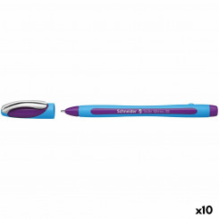 Ручка Schneider Slider Memo XB Фиолетовый Натуральный каучук, 10 шт.