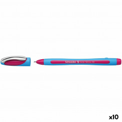 Ручка Schneider Slider Memo XB Розовая Натуральный каучук, 10 шт.