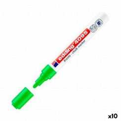 Жидкий меловой маркер Edding 4095 10 шт., светло-зеленый