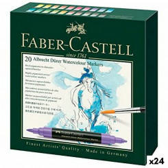 Set of Felt Tip Pens Faber-Castell Case Watercolours 24 Units