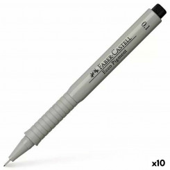 felt-tip pens Faber-Castell Ecco Pigment 0,1 mm Black 10Units