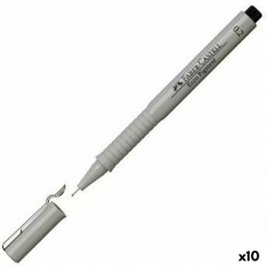 felt-tip pens Faber-Castell Ecco Pigment 0,2 mm Black 10Units