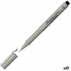 felt-tip pens Faber-Castell Ecco Pigment 0,5 mm Black 10Units