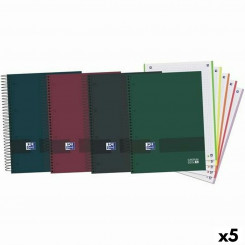 Notebook Oxford Europeanbook 5 & You 5 mm 120 Sheets A5 Hard cover Spiral (5 Units)