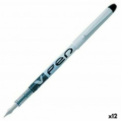 Ручка для каллиграфии Pilot V Pen одноразовая черная 0,4 мм 12 шт.