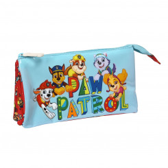 Triple Carry-all The Paw Patrol Funday Red Light Blue (22 x 12 x 3 cm)