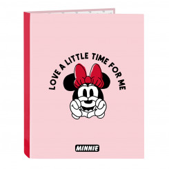 Папка на кольцах Minnie Mouse Me time Розовый А4 (26,5 х 33 х 4 см)