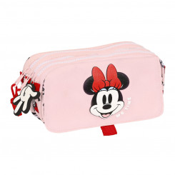Kolmekordne kaasaskantav Minnie Mouse Me time Pink (21,5 x 10 x 8 cm)