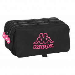 Triple Carry-all Kappa Черный и розовый Черный (21,5 x 10 x 8 см)