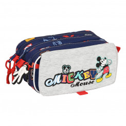 Тройная универсальная сумка для переноски Клуба Микки Мауса Только одна темно-синяя (21,5 x 10 x 8 см)