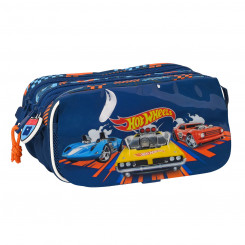 Triple Carry-all Hot Wheels Speed club Orange Navy Blue (21,5 x 10 x 8 cm)