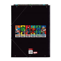 Organiser Folder The Avengers Super heroes Black A4