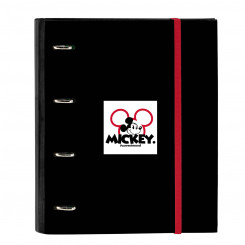 Ring binder Mickey Mouse Clubhouse Mickey mood Red Black (27 x 32 x 3.5 cm)