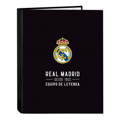 Папка с кольцами Real Madrid CF Corporativa Black A4 (26,5 x 33 x 4 см)