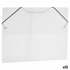 Folder Black Transparent A4 (26 x 1 x 35,5 cm) (12 Units)