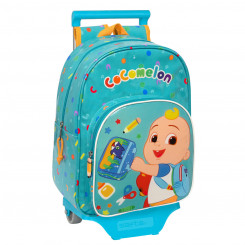 Школьный рюкзак на колесах CoComelon Back to class Голубой (26 x 34 x 11 см)
