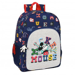 School Bag Mickey Mouse Clubhouse Only one Navy Blue (33 x 42 x 14 cm)