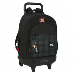 Школьный рюкзак на колесах Paul Frank Campers Черный (33 x 45 x 22 см)