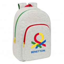 School Bag Benetton Pop Grey (30 x 46 x 14 cm)