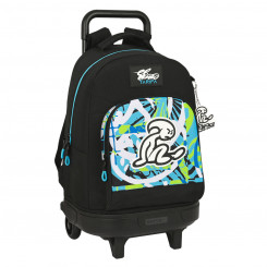 Школьный рюкзак на колесах El Niño Green bali Black (33 x 45 x 22 см)