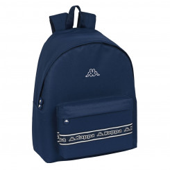 School Bag Kappa Navy Navy Blue (33 x 42 x 15 cm)