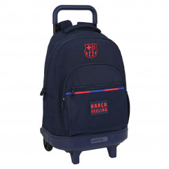 Школьный рюкзак на колесах ФК Барселона (33 х 45 х 22 см)