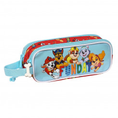 Double Carry-all The Paw Patrol Funday Red Light Blue (21 x 8 x 6 cm)