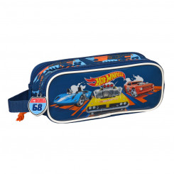 Double Carry-all Hot Wheels Speed club Orange Navy Blue (21 x 8 x 6 cm)