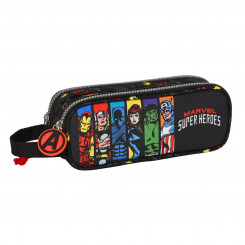 Double Carry-all The Avengers Super heroes Black (21 x 8 x 6 cm)