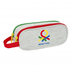 Double Carry-all Benetton Pop Grey (21 x 8 x 6 cm)