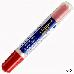 Liquid chalk marker Alpino Liquid Clipper Red 12 Units