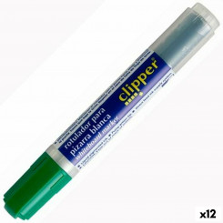 Liquid chalk marker Alpino Liquid Clipper Green 12 Units