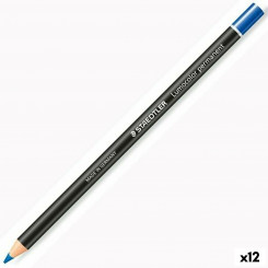 Pencils Staedtler Lumocolor Permanent Glasochrom Permanent Blue Wood (12 Units)