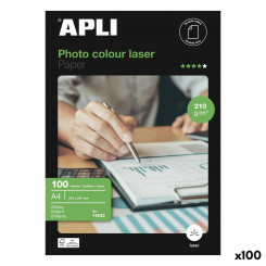 Глянцевая фотобумага Apli Laser 100 листов двусторонняя А4 160 г/м2