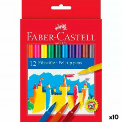 Set of Felt Tip Pens Faber-Castell Multicolour 10Units
