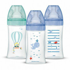 Set of baby's bottles Dodie 3 uds (270 ml)