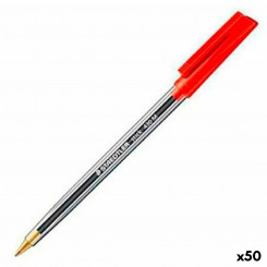 Ручка Staedtler Stick 430 красная, 50 шт.