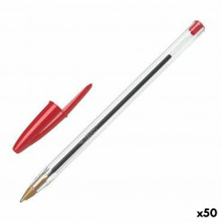 Pen Bic Cristal Original 0,32 mm Red Media 50 Units