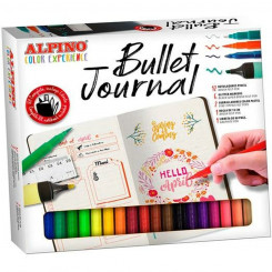 Набор канцелярских товаров Alpino Bullet Journal Color Experience, 22 предмета