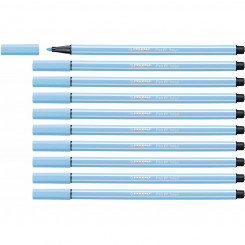 фломастеры Stabilo Pen 68 Fluorescent Blue 10шт.
