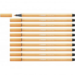 felt-tip pens Stabilo Pen 68 Fluorescent Orange 10Units