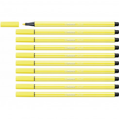 viltpliiatsid Stabilo Pen 68 Yellow 10Units