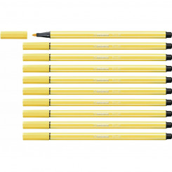 felt-tip pens Stabilo Pen 68 Yellow 10Units