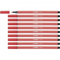felt-tip pens Stabilo Pen 68 10Units Carmine