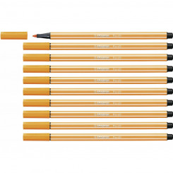 felt-tip pens Stabilo Pen 68 Orange 10Units