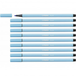 felt-tip pens Stabilo Pen 68 Celeste 10Units