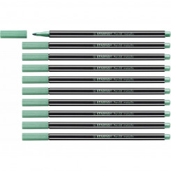 фломастеры Stabilo Pen 68 металлик Зеленый 10шт.