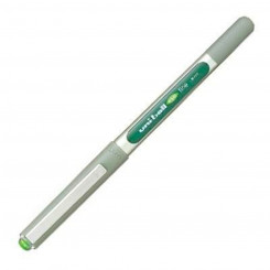 Liquid ink ballpoint pen Uni-Ball Rollerball Eye Fine UB-157 Green 12 Units